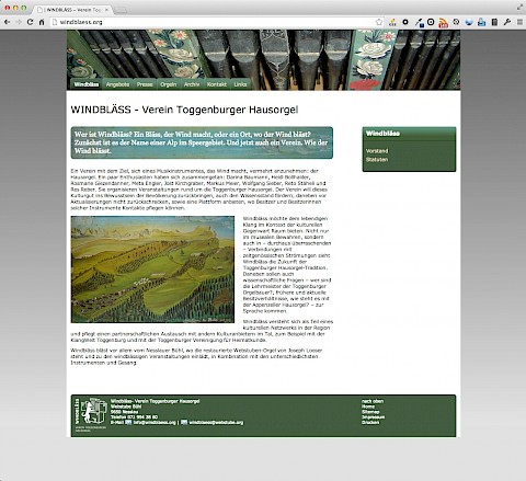 WINDBLÄSS - Verein Toggenburger Hausorgel