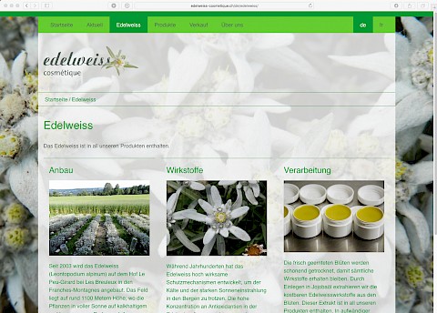 edelweiss cosmétique