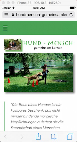 HUND MENSCH - gemeinsdam Lernen