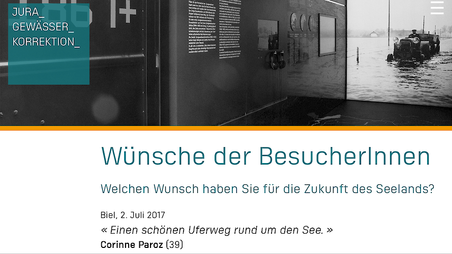 Pegelstand mobile landscape Besucherwünsche
