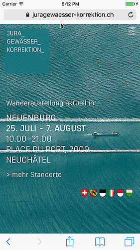 Pegelstand mobile portrait Startseite